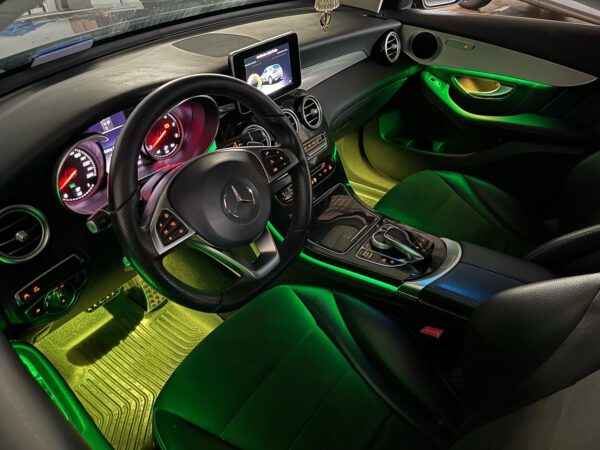Mercedes C-Klasse W205 Ambientebeleuchtung 64 Farben inkl. Einbau – Bild 2