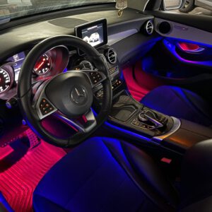 Mercedes C-Klasse W205 Ambientebeleuchtung 64 Farben inkl. Einbau