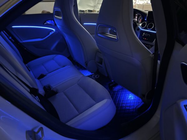 Mercedes CLA W117 Ambientebeleuchtung 64 Farben inkl. Einbau – Bild 2