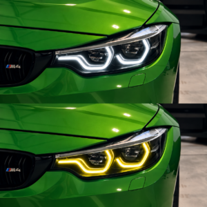 Gelb/Weiß-Tagfahrlichtmodule für BMW M3 F80 / M4 F82 / 4er F32–F36 LCI